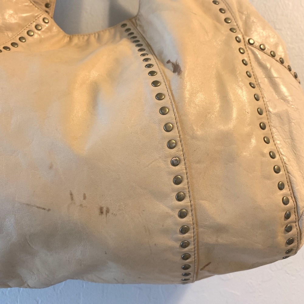 Kooba purse cream with metal studs - Picture 2 of 5